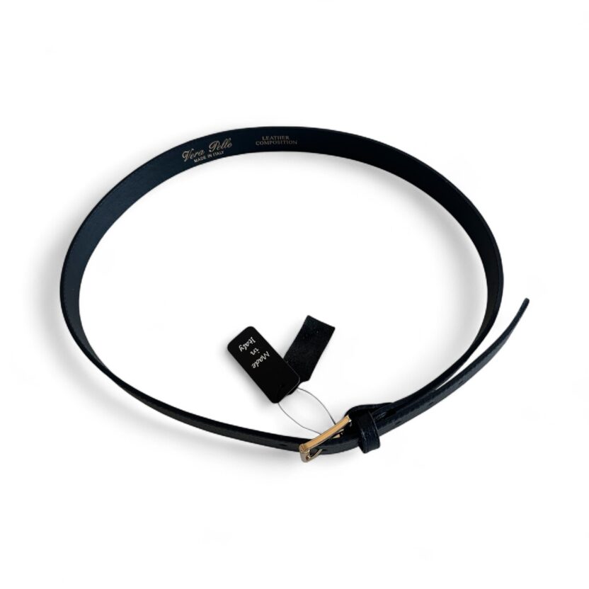 Black Leather Belt - Image 2
