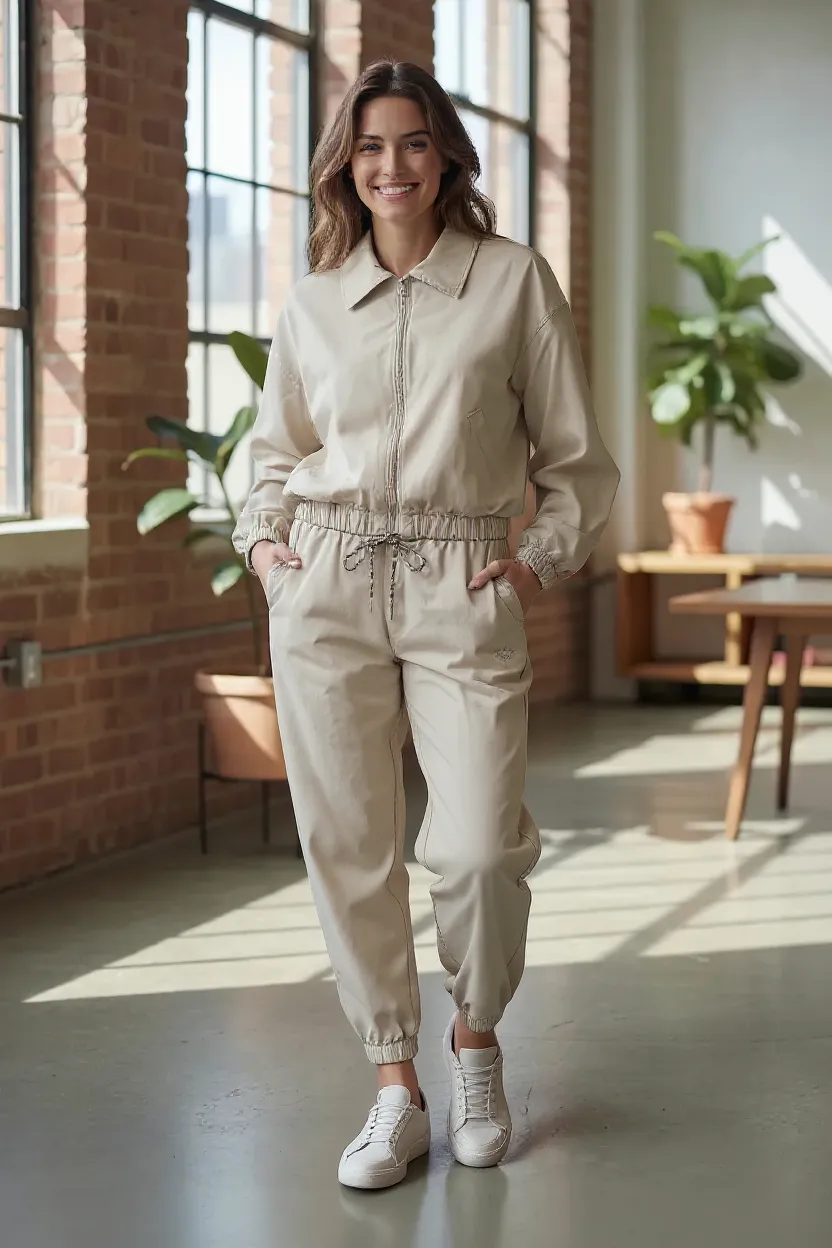 Beige Trousers